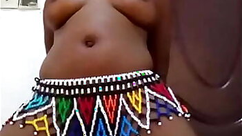 Horny zulu girl taking dildo in pussy