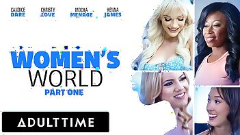 ADULT TIME - WOMEN'S WORLD: Kenna James, Christy Love, Candice Dare, & Mocha Menage - FULL SCENE